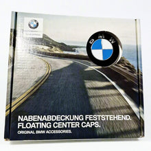 Load image into Gallery viewer, BMW Floating self levelling wheel centre caps in box 56mm