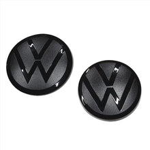 Load image into Gallery viewer, Image of VW VOLKSAWAGEN POLO 6C Black badges Emblems Front & Rear