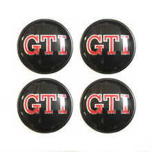 Load image into Gallery viewer, VW Volkswagen"GTI" Logo Wheel Centre Caps 4pc Set