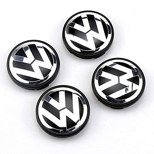 Image of 56mm VW Polo wheel centre caps unboxed