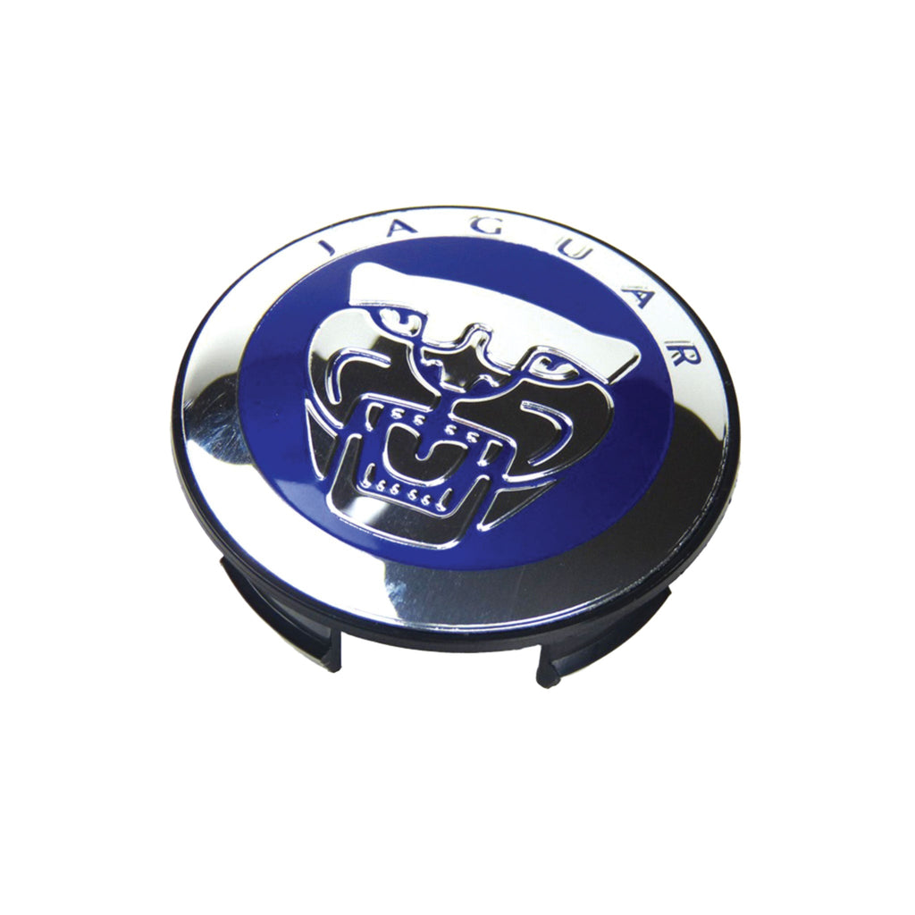 Image of singular Jaguar 59mm black wheel centre cap hubs