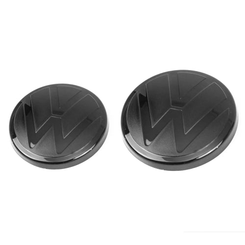 VW MK8 GTI & Golf R Gloss Black Tinted Badge SET - Front & Rear FKNPerformance
