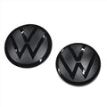Image of VW VOLKSAWAGEN POLO 6C Black badges Emblems Front & Rear