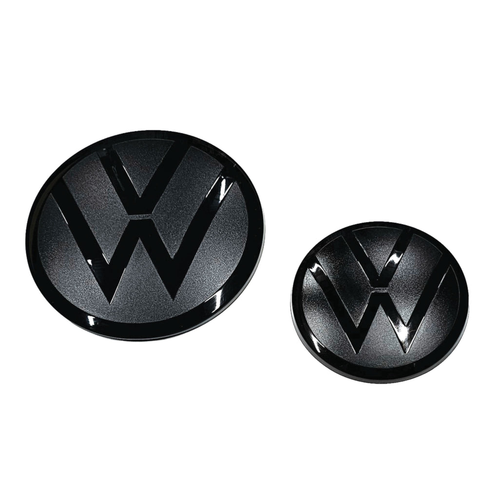 Image of VW VOLKSAWAGEN Tiguan Mk1 Black badges Emblems Together Front