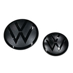 Image of VW VOLKSAWAGEN Tiguan Mk1 Black badges Emblems Together Front