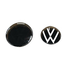 Image of Volkswagen VW TIGUAN MK2 Gloss Black Badge Emblems Reverse Sides
