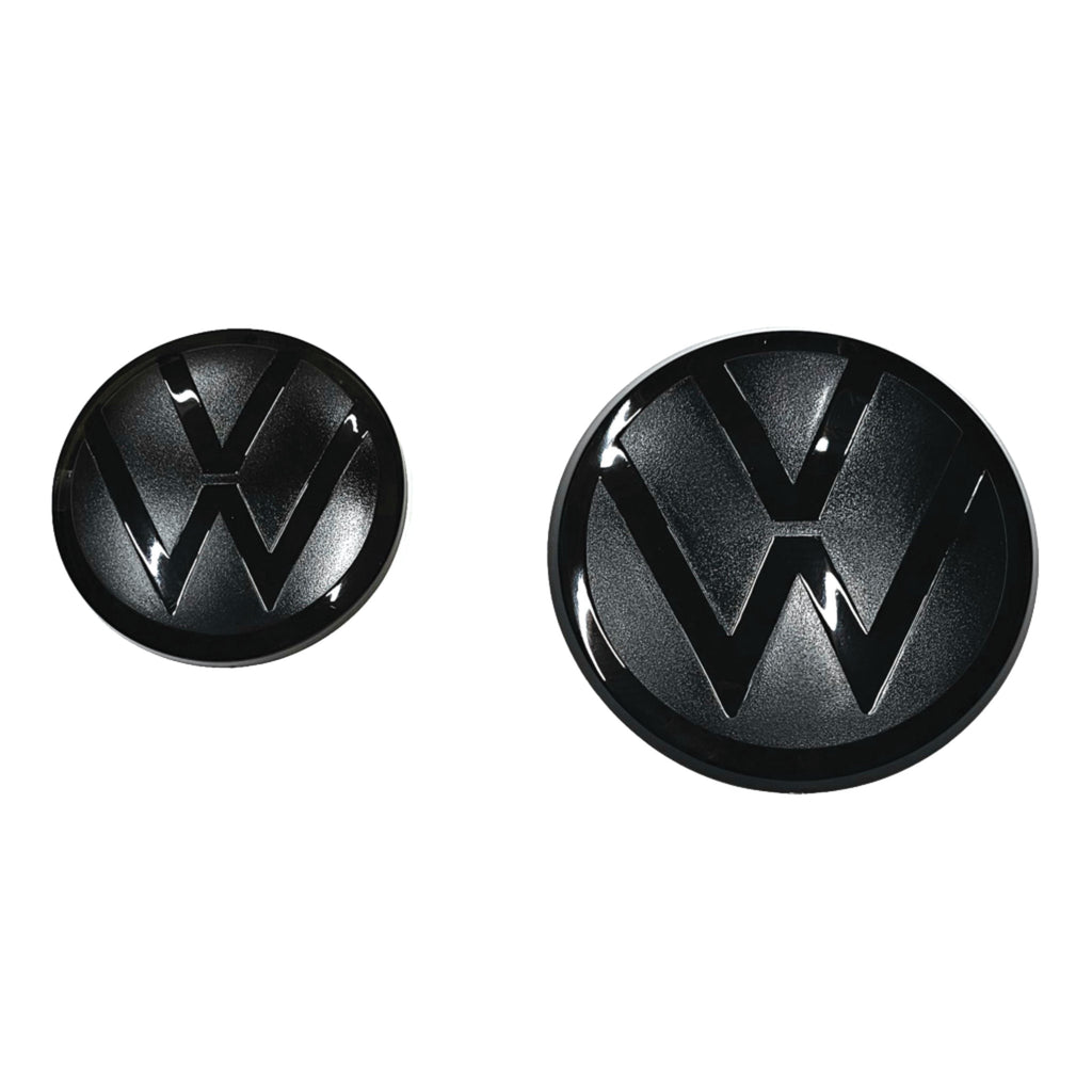 Image of Volkswagen VW TIGUAN MK2.5 Facelift Gloss Black Tinted Badges Front & Rear