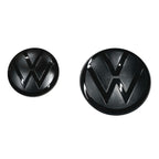 Image of Volkswagen VW TIGUAN MK2.5 Facelift Gloss Black Tinted Badges Front & Rear