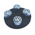 VW Volkswagen black tyre valve caps unpackaged