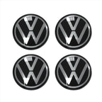 Image of Volkswagen VW New Style logo 65mm wheelcap centre hubs all four