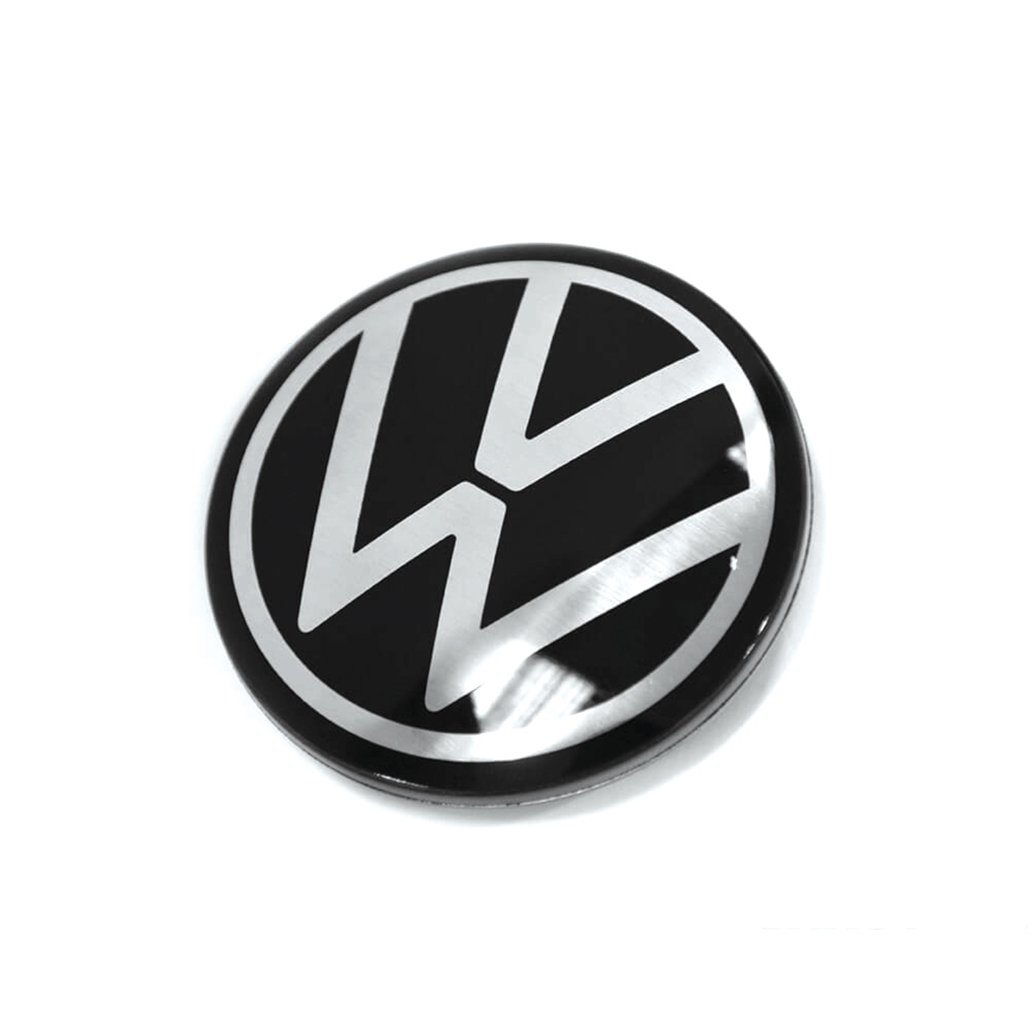 Image of Volkswagen VW New Style logo 65mm wheelcap centre hubs single unpacked