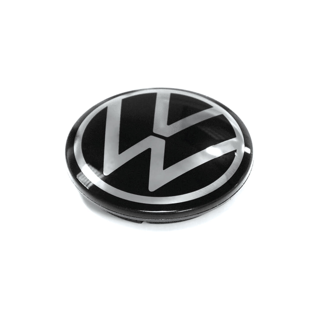 Image of Volkswagen VW New Style logo 65mm wheelcap centre hubs single 