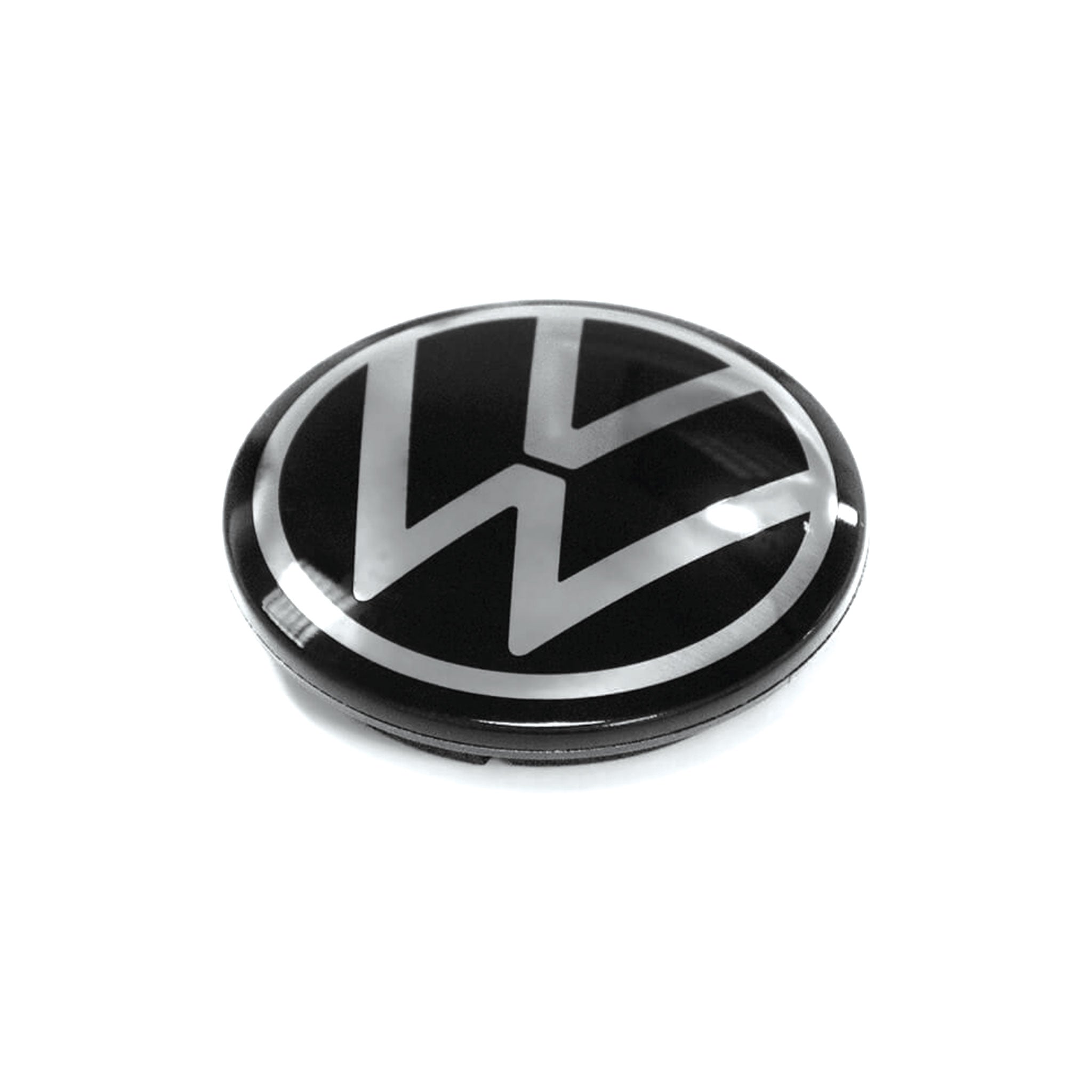 Image of Volkswagen VW New Style logo 65mm wheelcap centre hubs single 