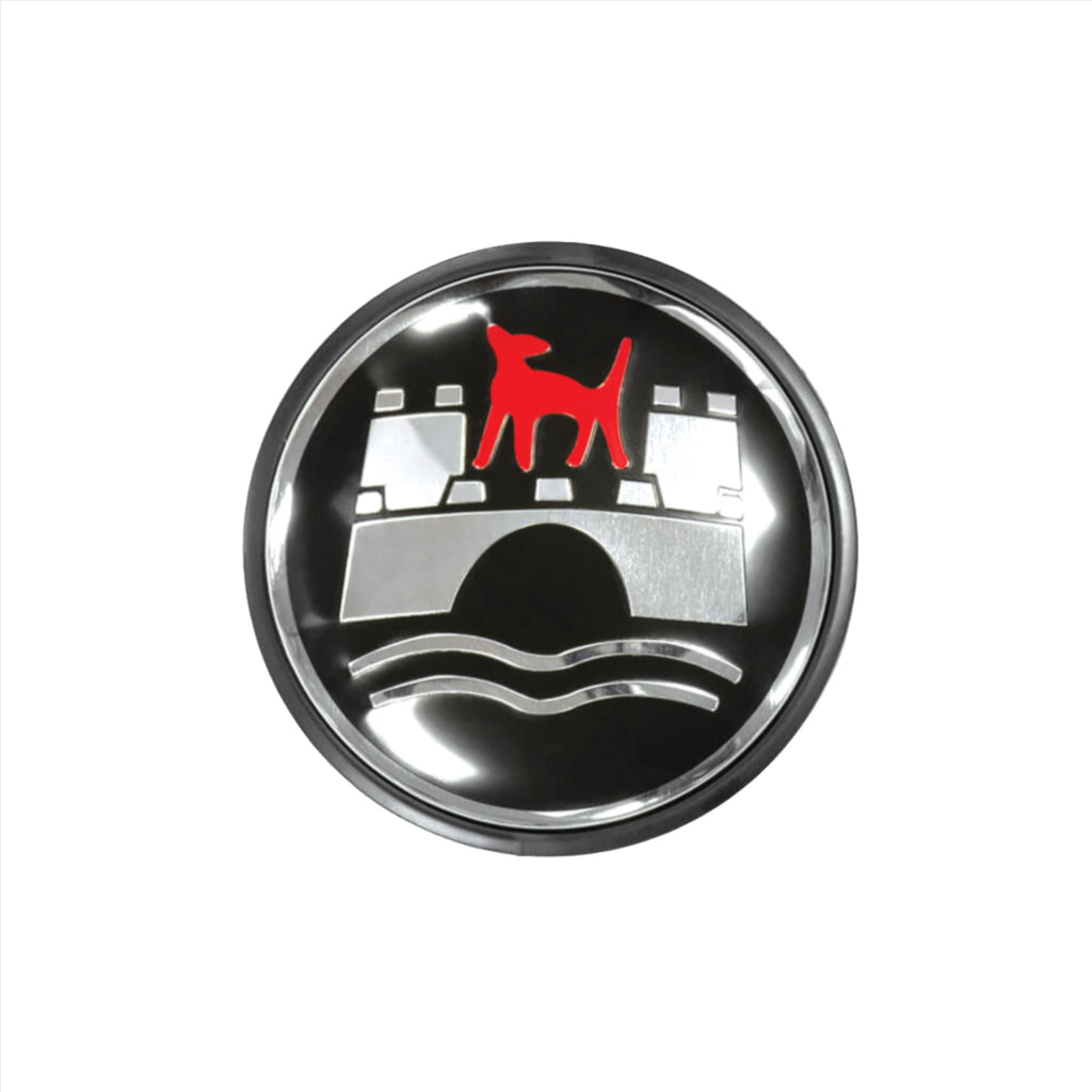 Single VW Wolfsburg logo 65mm wheel centre cap hub 