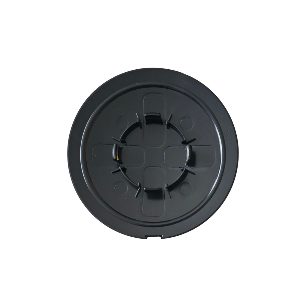 Rear Side of Fiat 500 Wheel Centre Cap 133mm 68078419AC on a white background