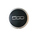 Single Fiat 500 Wheel Centre Cap 133mm 68078419AC on a white background