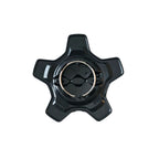 Rear side of Fiat 500X Wheel Centre Cap  part number 735626312 on a white background