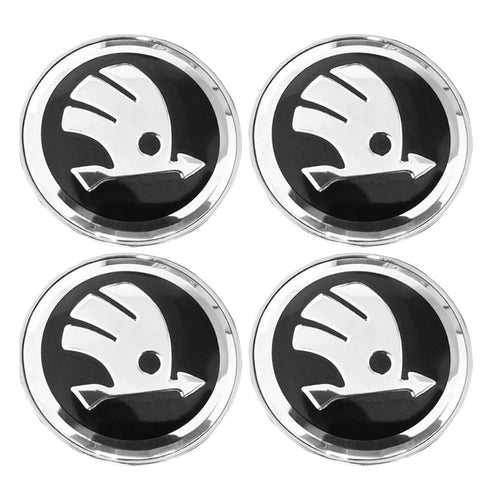 skoda wheel centre caps 56mm on a white background