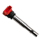 1 vw audi red top coil pack 06D905115G on a white background