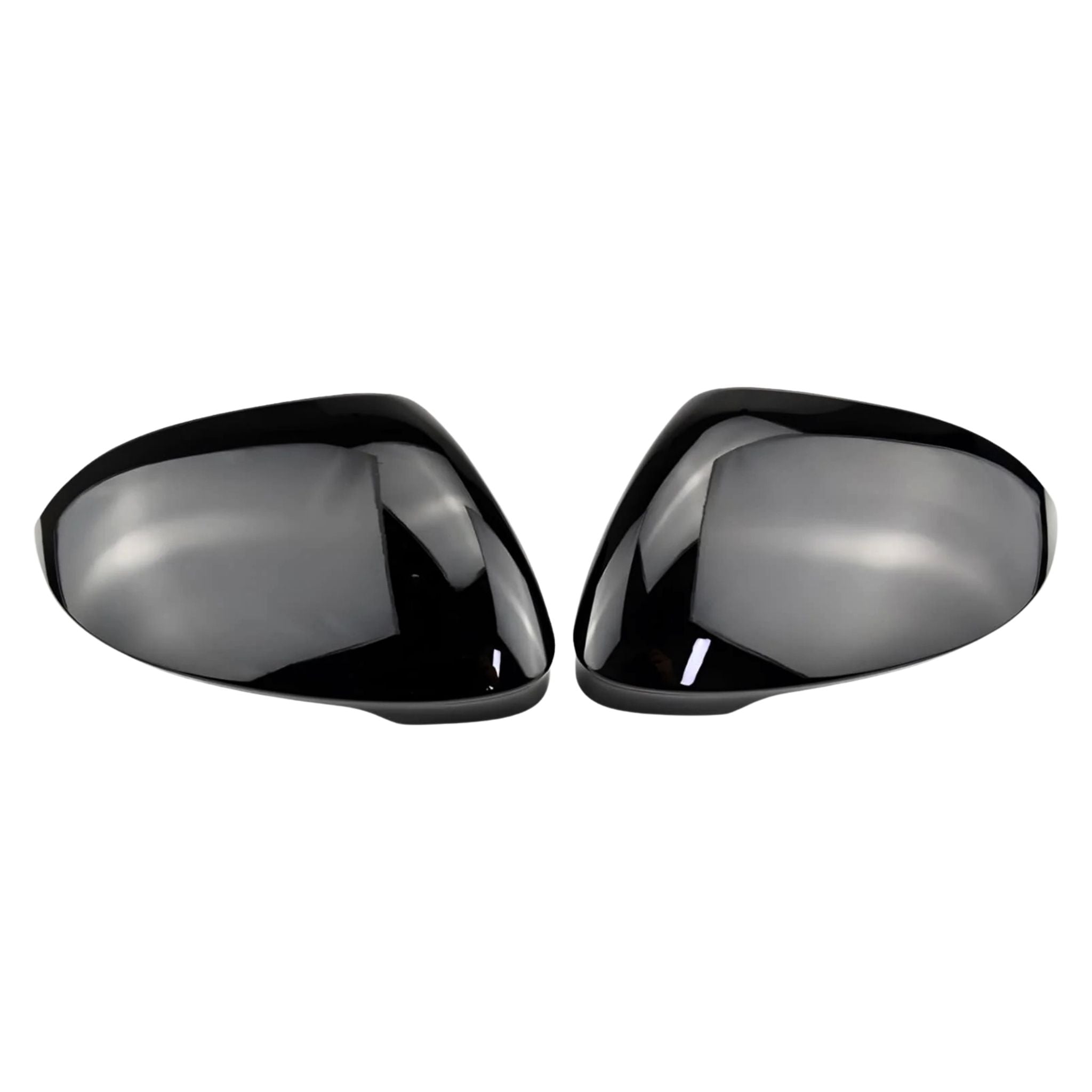 Volkswagen Golf Mk8 & Mk8.5 Gloss Black Mirror Caps Pair on a white background