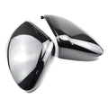 VW Golf Mk8 & Mk8.5 Gloss Black Mirror Covers Standard and Lane Assist on a white background