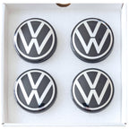 VW dynamic self levelling wheel centre caps 65mm set of 4 in box