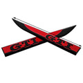 VW GTI Black & Red Side Badges Fender Decals Volkswagen POLO GOLF FKNPerformance