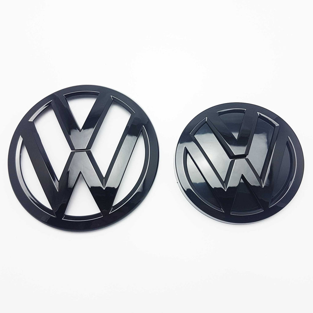 Image of Mk7 Volkswagen golf black badges front and back