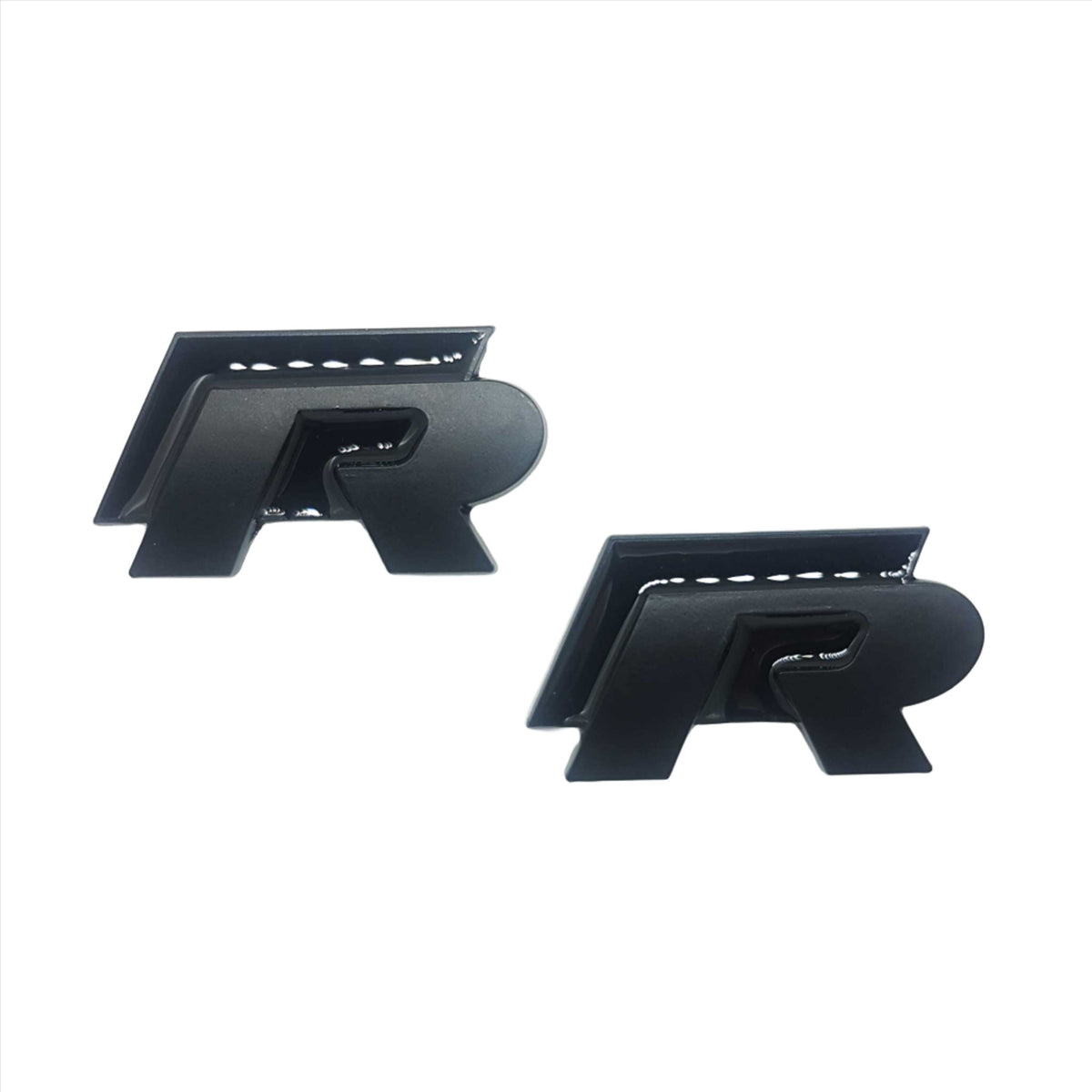 VW Golf R Black Gloss & Matte 'R' Badges Set Volkswagen MK6 MK7 Mk7.5 ...